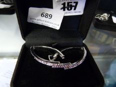 Pink Stone Set Bracelet