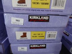 *Kirkland Sheepskin Boots - Chocolate Size 11