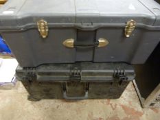 2 Plastic Storage Boxes