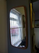 Teak Framed Wall Mirror