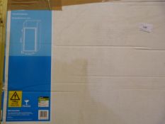 *Polished Silver Effect Pivot Shower Door 760 x 1850