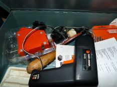 Box containing Cordless Screw Driver etc