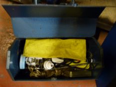 Metal Tool Box containing Electrical Fittings
