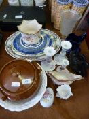 Meat Plates - Blue & White Ware - Jugs - Candle Sticks etc
