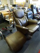*Harrison Reclining Chair & Foot Stool