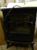 *Log Effect Electric Wood burning Stove