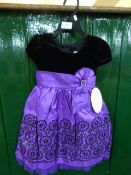 *Girls Dress Purple & Black - Size 3