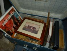 Suitcase containing Prints - Photo Frames & Books