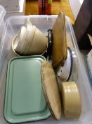 Box containing Enamel Wares - etc