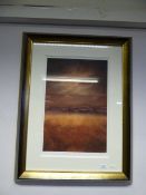 Large Framed Print Depicting Sunset