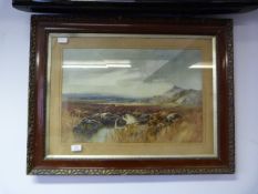 Framed Print Depicting A Highland Scene