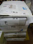 *7 Assorted Bathroom Cabinets enclosed by Mirrored Doors