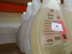 *6 x 750ml of Sumo Inox D7 Stainless Steel Polish