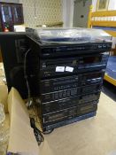 Aiwa Hi-Fi System including Speakers - Twin Tape Player - CD Player - Tuner & Record Deck