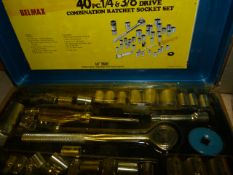 40 Piece 1/4 & 3/8 Drive Socket Set