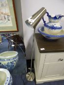 *Polished Steel Small Standard Lamp