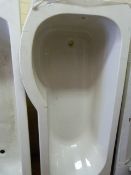 *White Acrylic P Shape Bath
