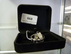 Necklace with Eternity Ring & Heart Pendant