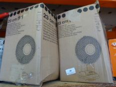 *2 x 23cm Fans