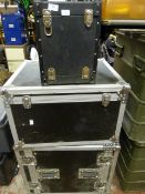 3 Aluminium & Timber Flight Cases