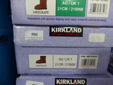 *Kirkland Sheepskin Boots - Chocolate Size 1