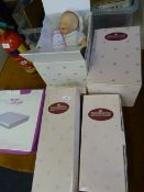 5 Boxed Ashton Drake Porcelain Dolls