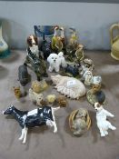Collection of Animal Figures including Dog - Geese & Pig