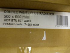 *500 x 500 Double Panelled Central Heating Radiator
