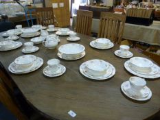 Large Floral Decorated Dinner Service