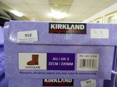 *Kirkland Sheepskin Boots - Chocolate Size 2