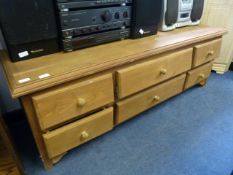 6 Drawer Pine Cabinet