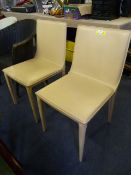Pair of Leather Dining Chairs