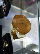 Skagen Gold Faced Wrist Watch