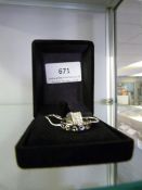 Necklace with Eternity Ring & Heart Pendant