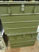 2 Aluminium Ex MOD Storage Boxes