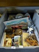Box containing Highland Cattle Figurines - Mugs & Prints