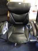 *BLACK LEATHER STUDENT CHAIR