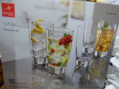 *LUNA TALL TUMBLERS 16PCE