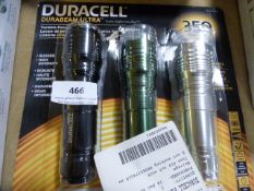 *SET OF 3 DURACELL LED TORCHES