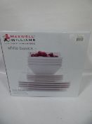 *MAXWELL WILLIAMS SQ DINNER WARE 12PCE SET