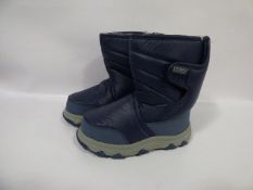 *Pair of Navy Khombu Kids Snow Boots - Size 12