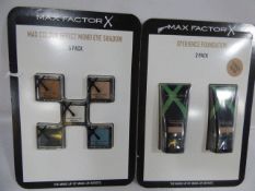 *MAX FACTOR 2 PACK FOUNDATION KIT & MAX FACTOR 5 PACK MONO EYESHADOWS