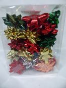 *Box Containing 50 Assorted Christmas Bows