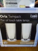*CLEAR GLASS TOUCH LAMPS