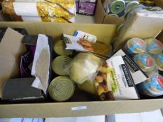 *Box Containing Assorted Sauces, Onion Jams, Lentils etc