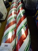 *2 ROLLS OF CHRISTMAS WRAPPING FOIL