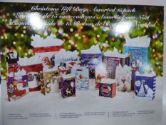 *CHRISTMAS GIFT BAGS ASSORTED 15PK