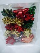 *Box Containing 50 Assorted Christmas Bows