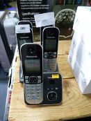 *PANASONIC FIVE DECT TELEPHONE BLACK
