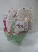 *WIV MIXING BOWL WITH ASSORTED LIQUID SOAPS, OVEN GLOVES ETC